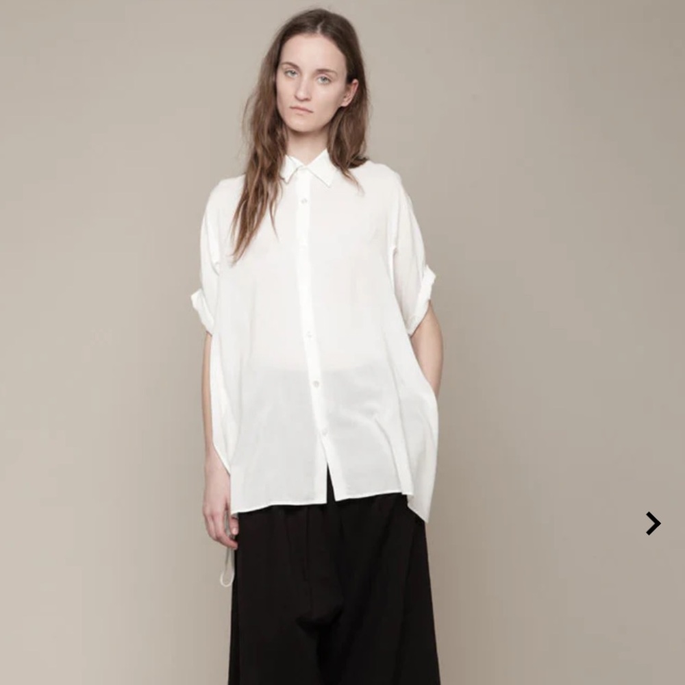 Yohji Yamamoto Side Tie Blouse